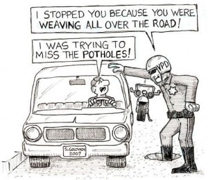 pot-holes
